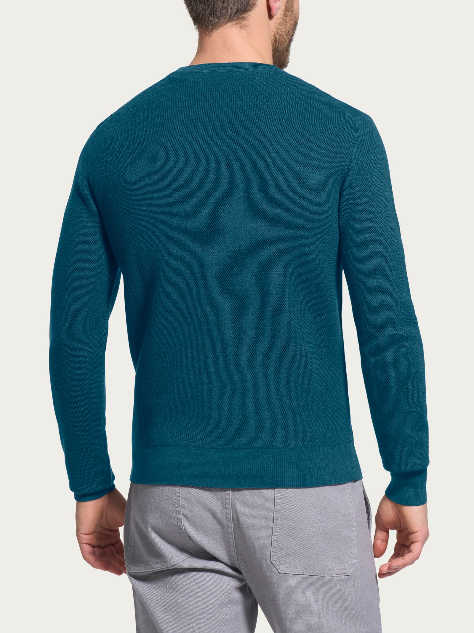 Pull girocollo Punto Links in Merino Soft - Reflecting Pond - Image 2
