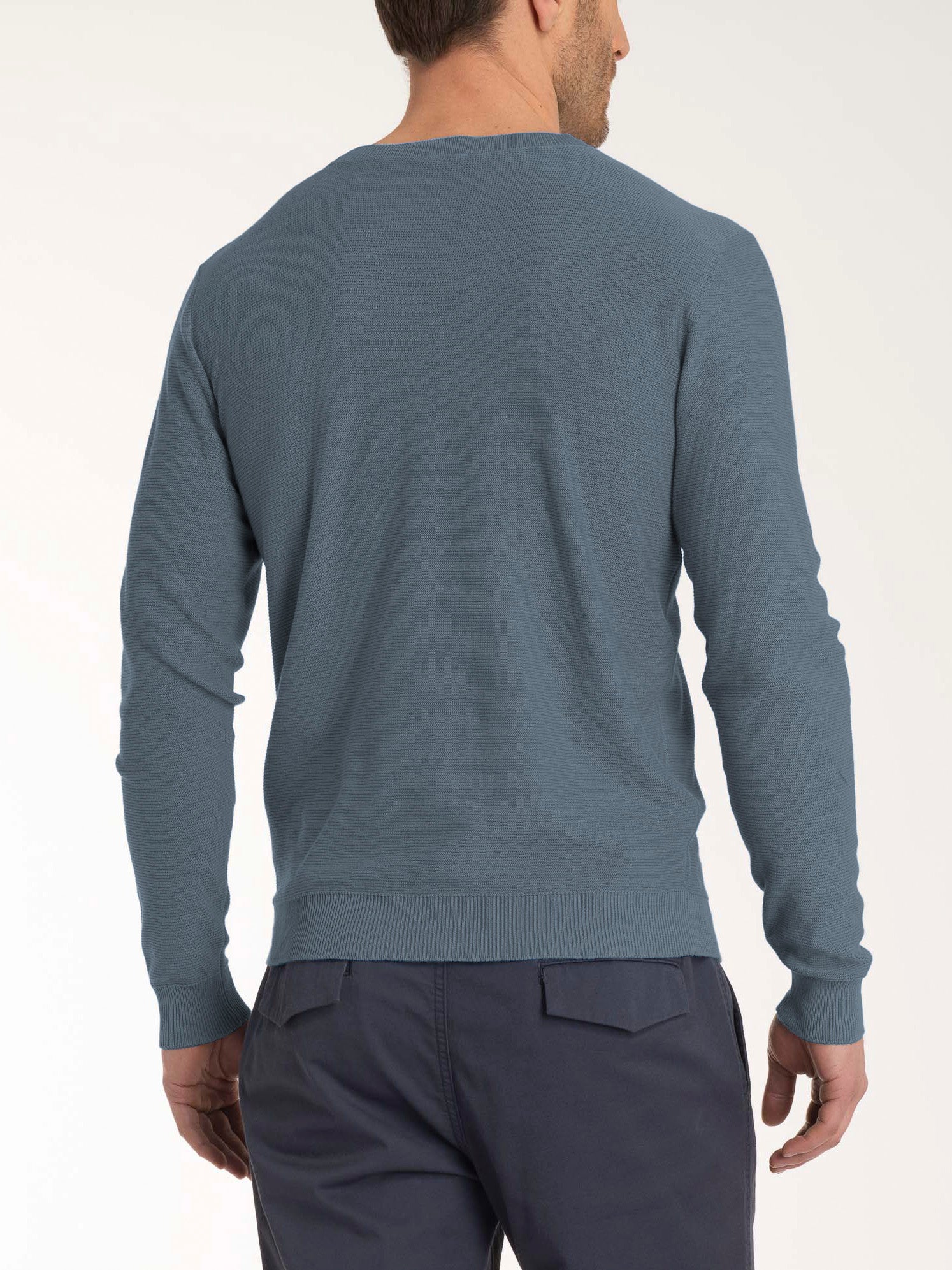 Pull girocollo Punto Links in puro cotone - Stormy Weather - Image 2