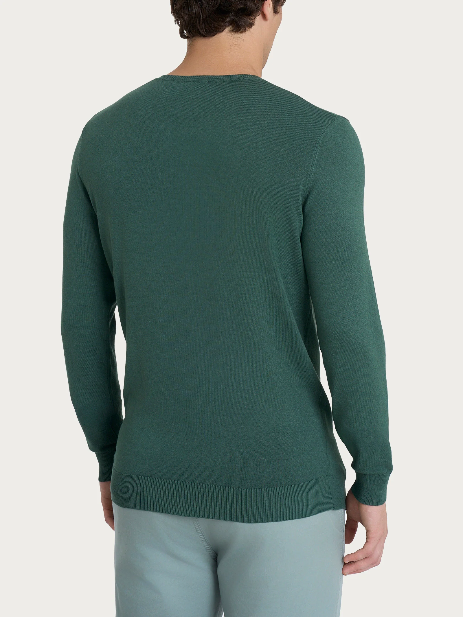 Pull scollo a V a manica lunga in Summertime - Dark Forest - Image 2