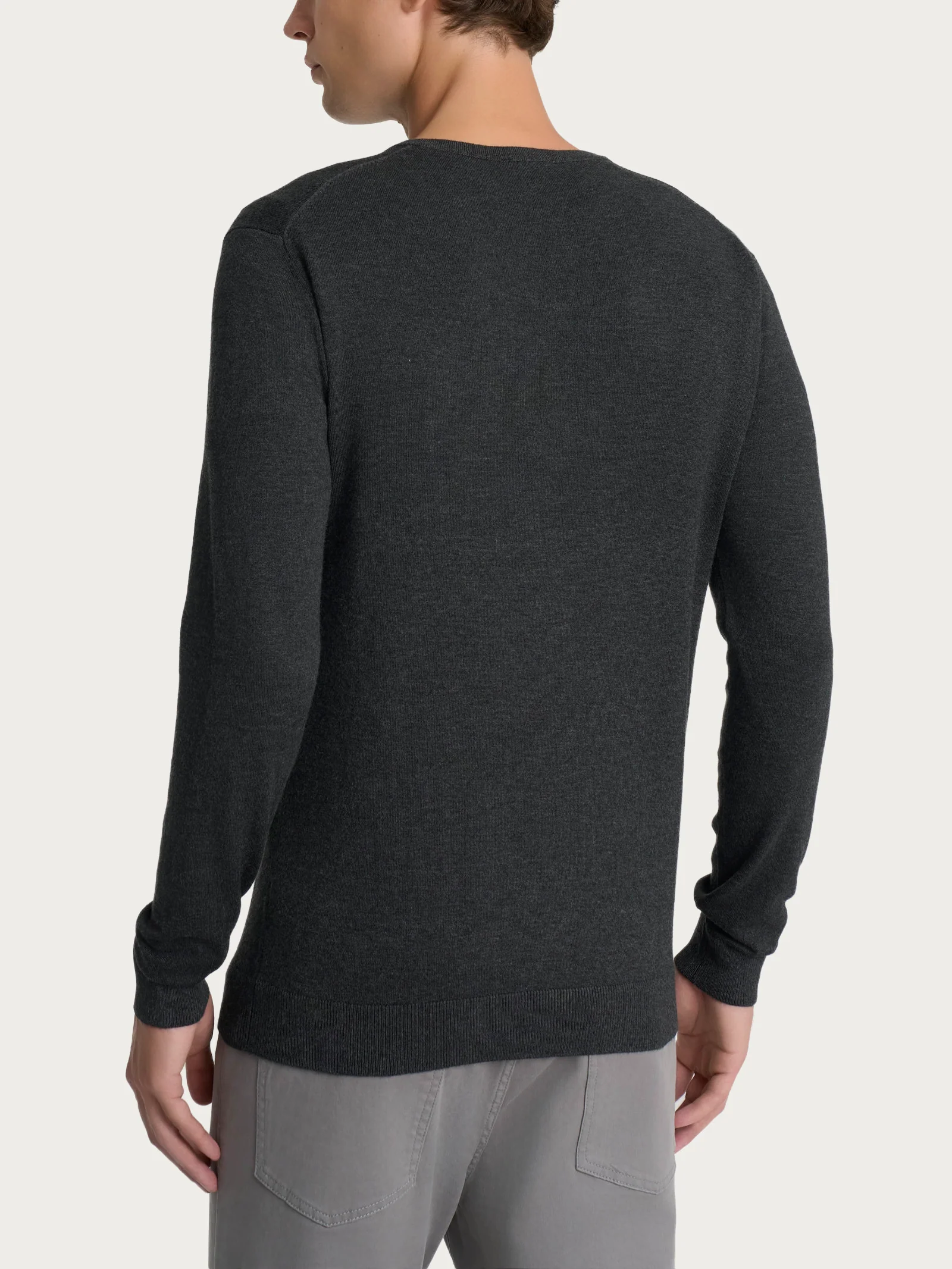 Pull scollo a V Four Seasons - Antracite Mel. - Image 2