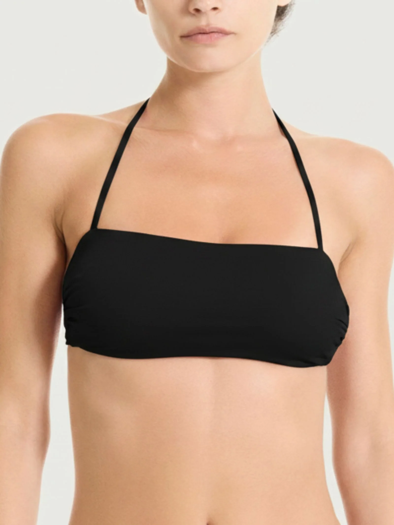 Reggiseno a fascia in Microfibra Stretch - Nero
