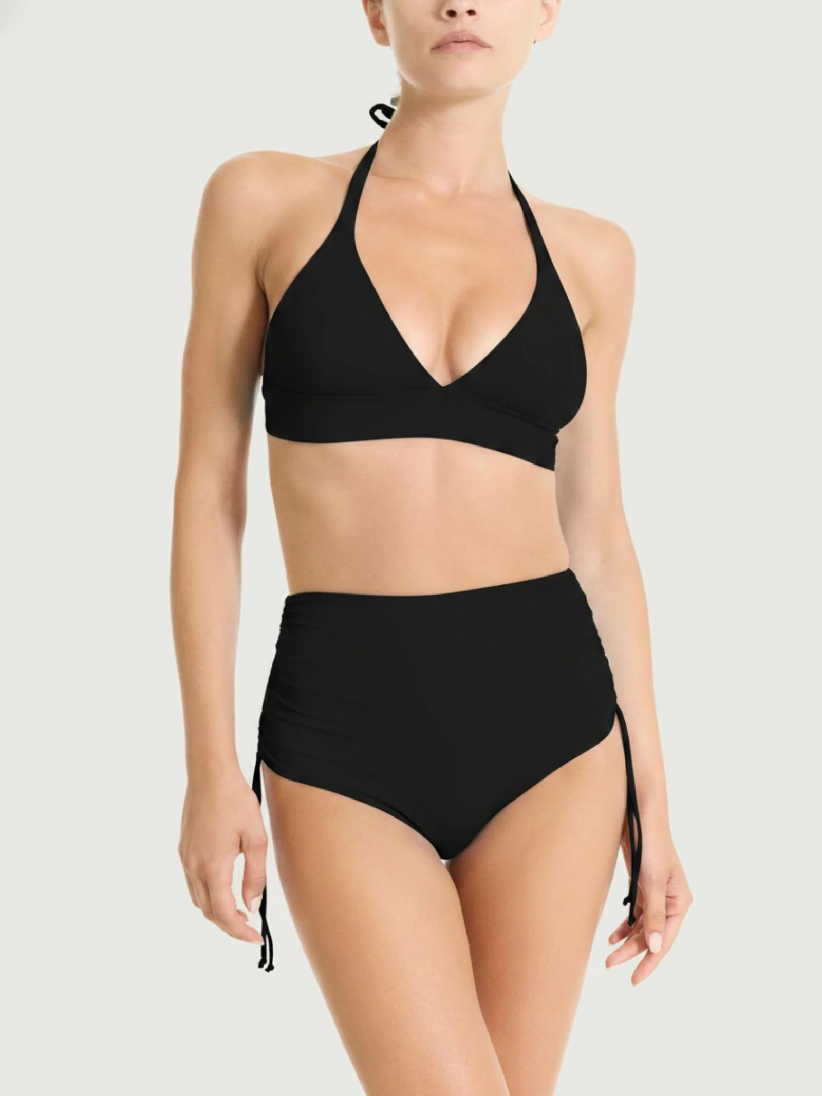 Reggiseno a triangolo in Microfibra Stretch - Nero - Image 2