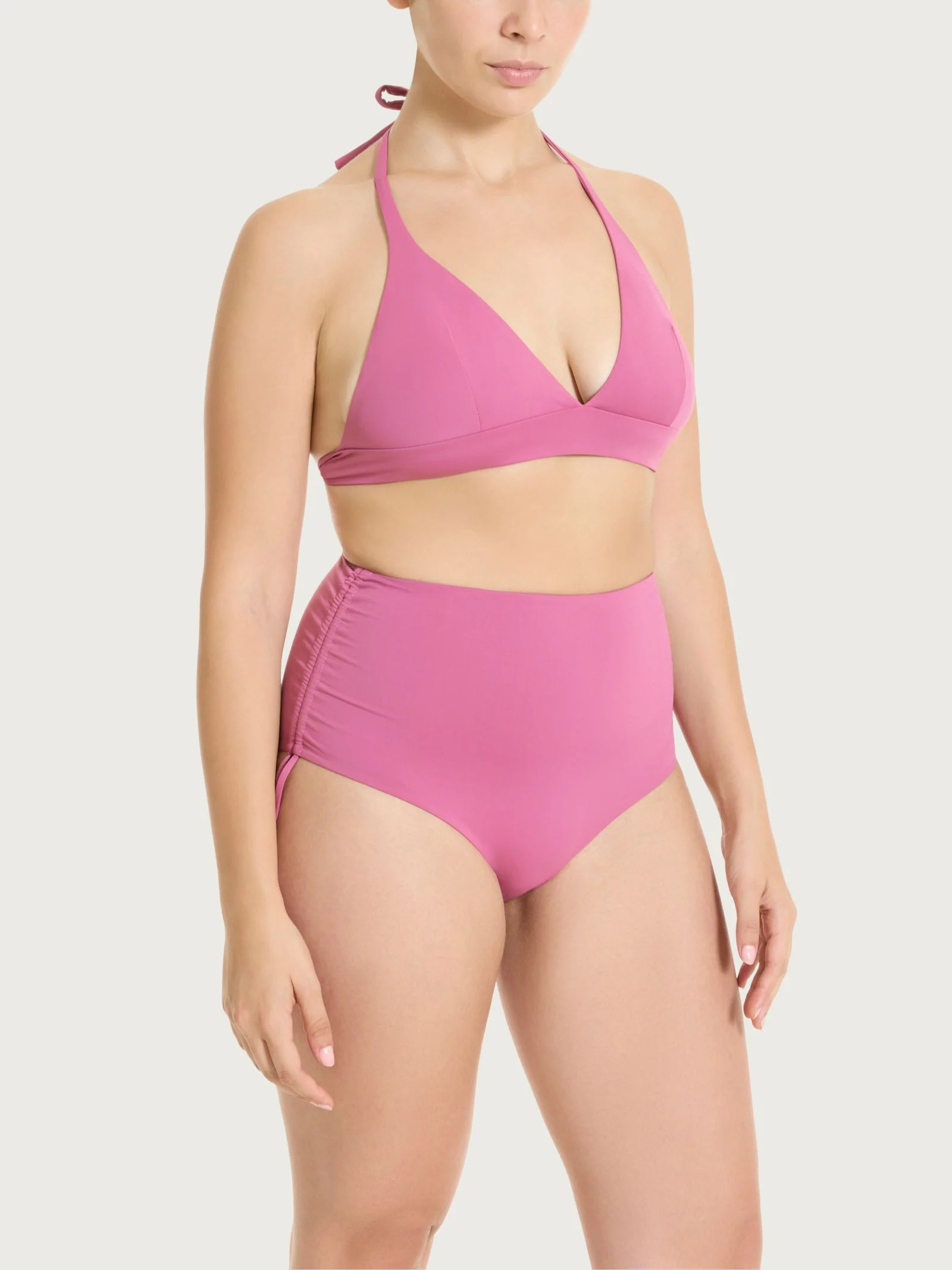 Reggiseno a triangolo in Microfibra Stretch - Red Violet - Image 3