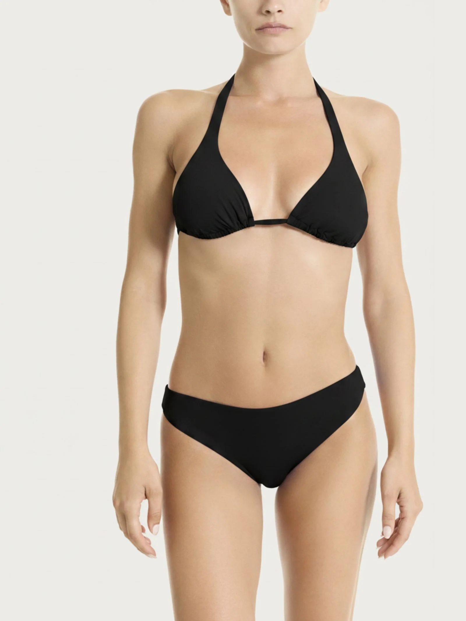Reggiseno a triangolo personalizzabile in Microfibra Stretch - Nero - Image 2