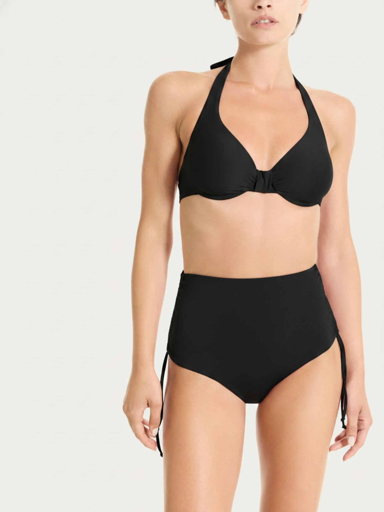 Reggiseno con ferretto in Microfibra Stretch - Nero - Image 2
