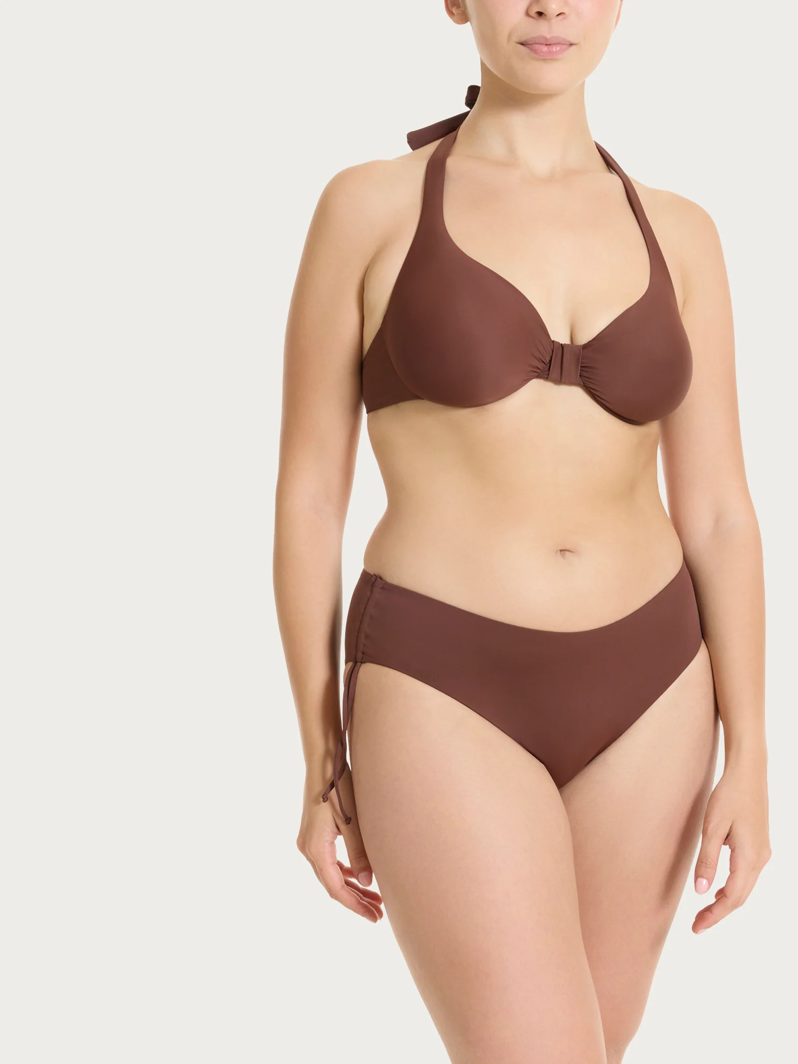 Reggiseno con ferretto in Microfibra Stretch - Chocolate Fondant - Image 3