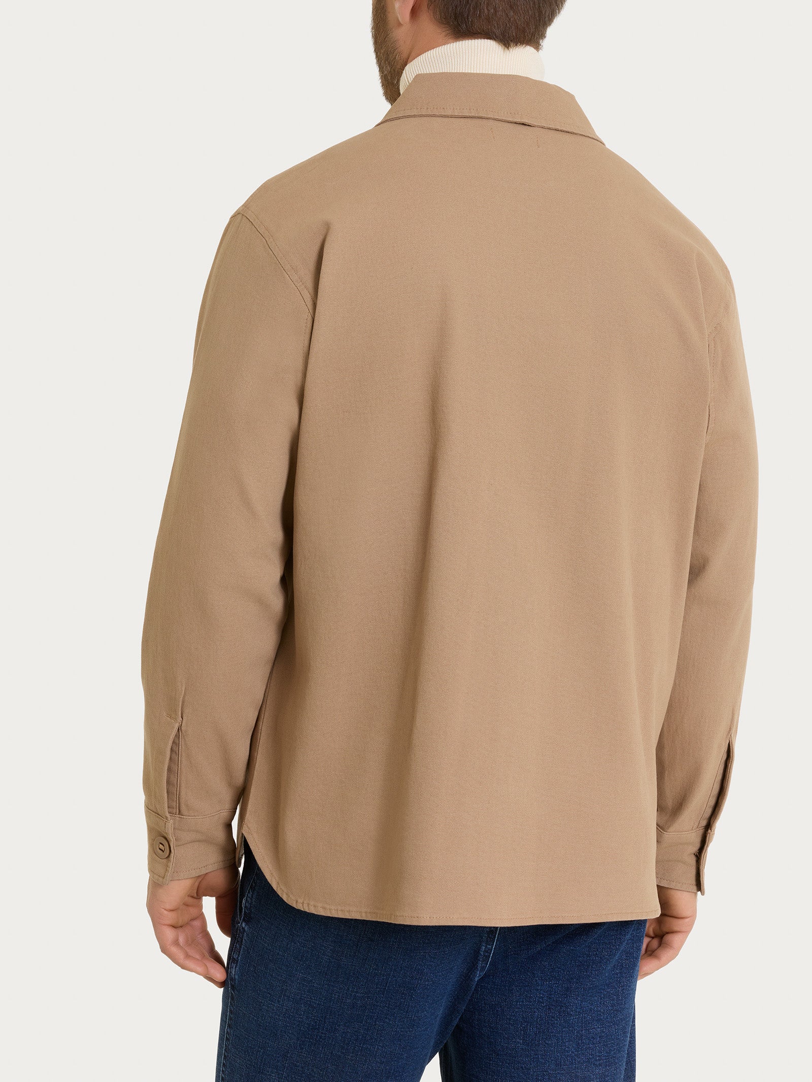 Shacket in Canvas Stretch - Tiger's Eye - Image 2