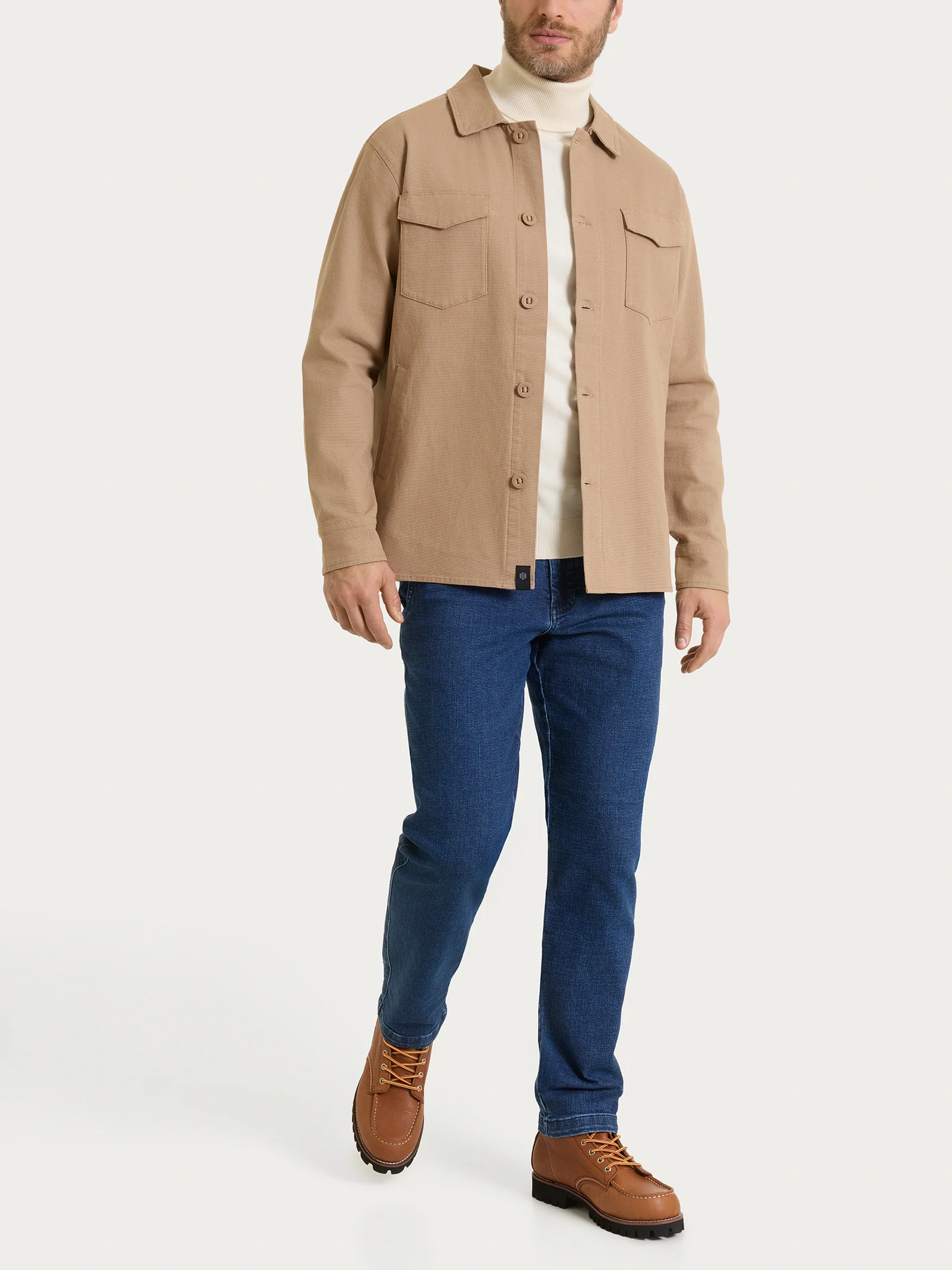 Shacket in Canvas Stretch - Tiger's Eye - Image 7