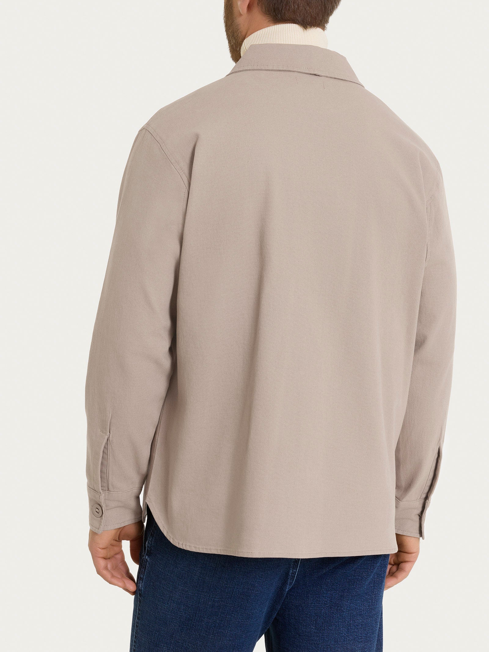 Shacket in Canvas Stretch - String - Image 2