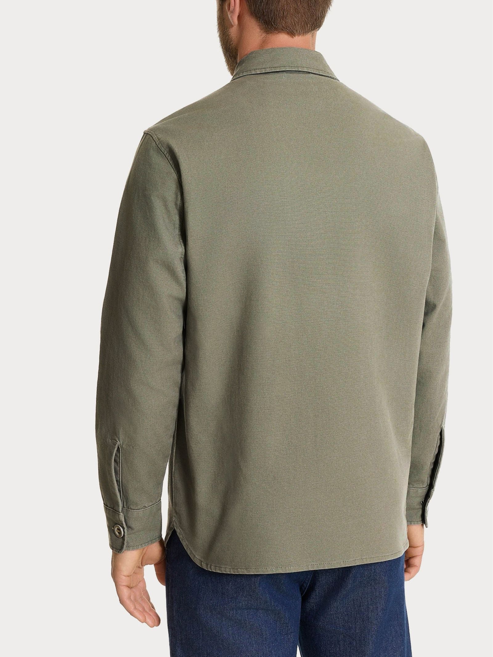 Shacket in Canvas Stretch - Seagrass - Image 2
