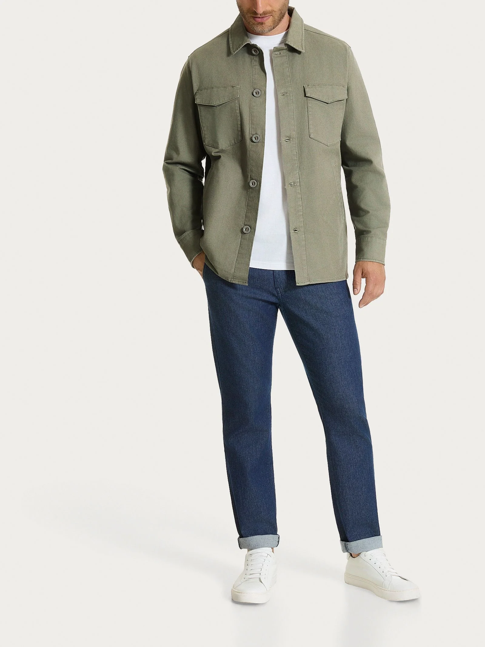 Shacket in Canvas Stretch - Seagrass - Image 6