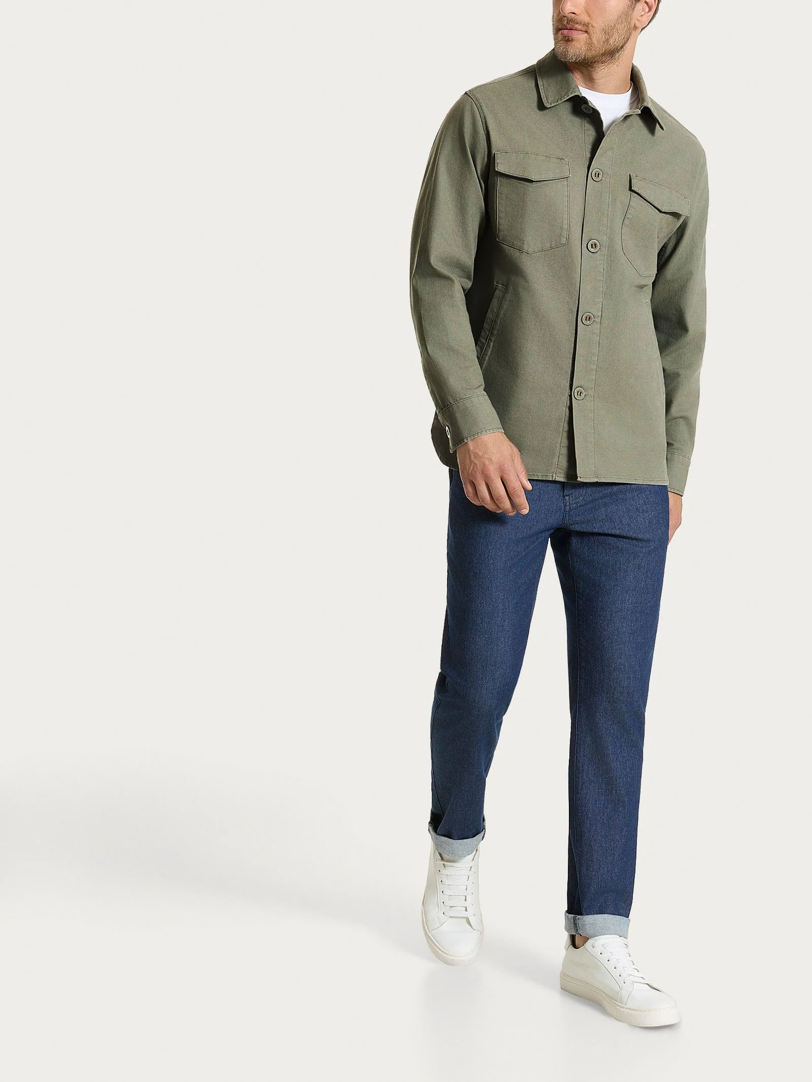 Shacket in Canvas Stretch - Seagrass - Image 7