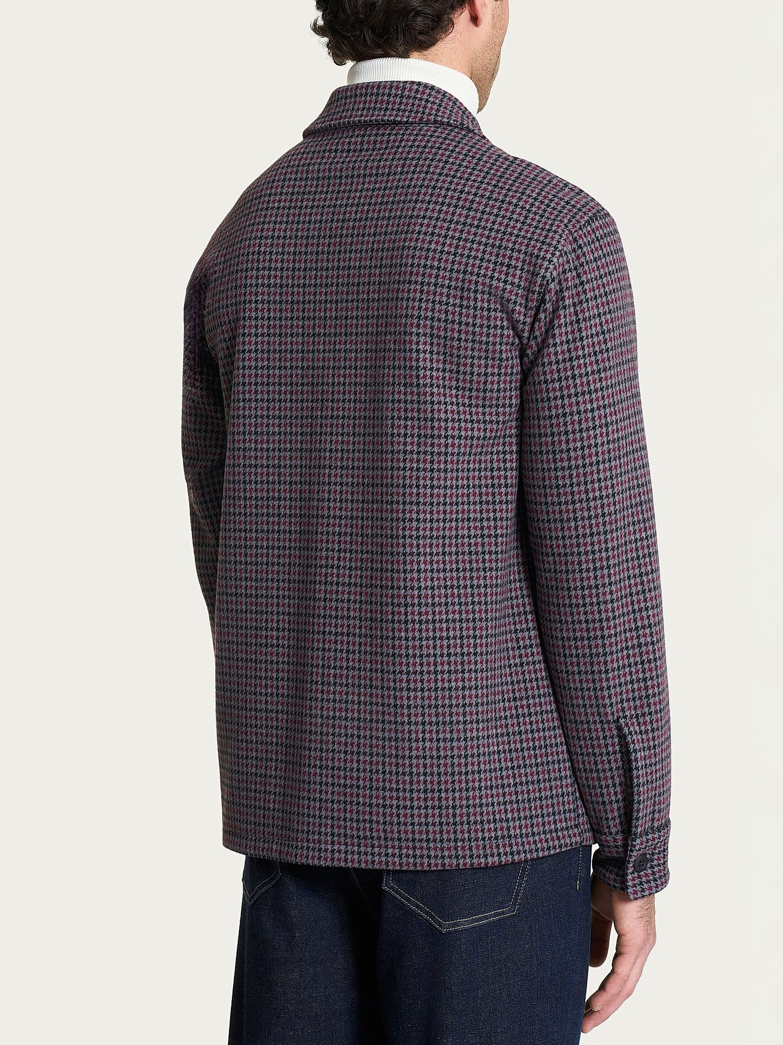 Shacket in Eco Jacquard - Fant. Fig Mel. - Image 2