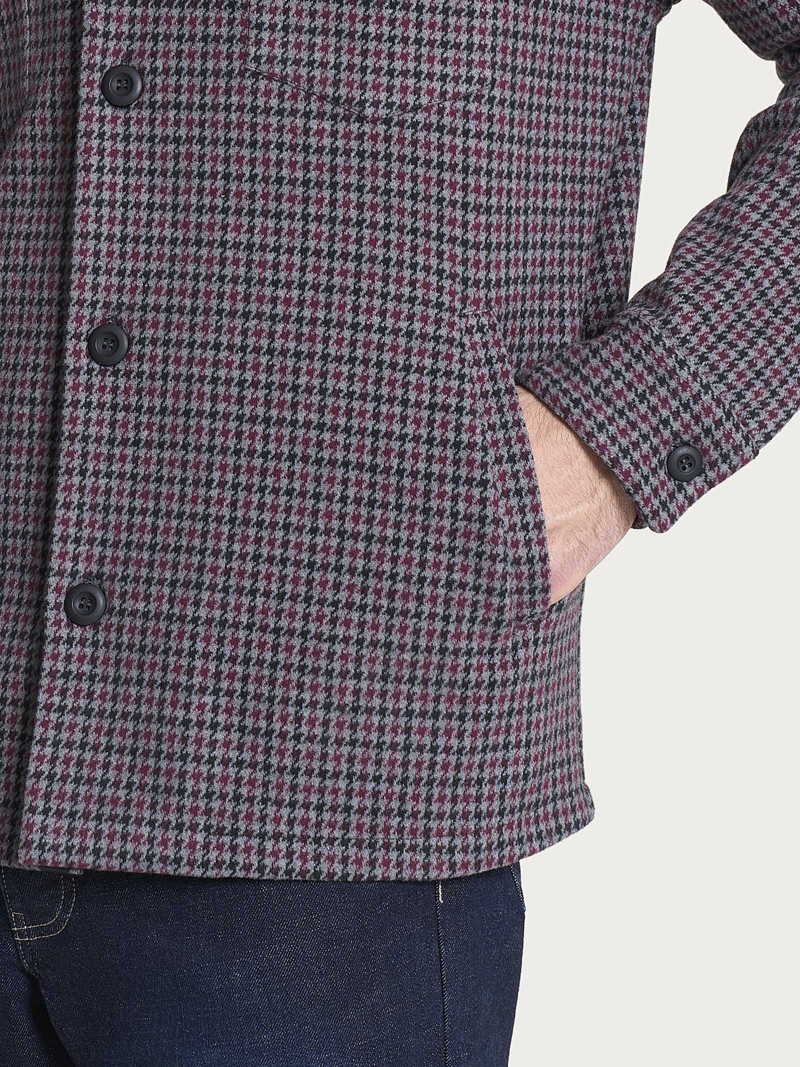 Shacket in Eco Jacquard - Fant. Fig Mel. - Image 3