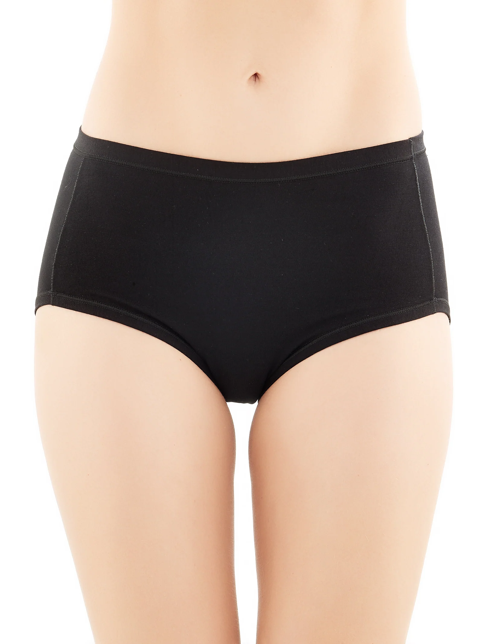 Skin - Slip alto in cotone e modal - Nero Bipack - Image 2