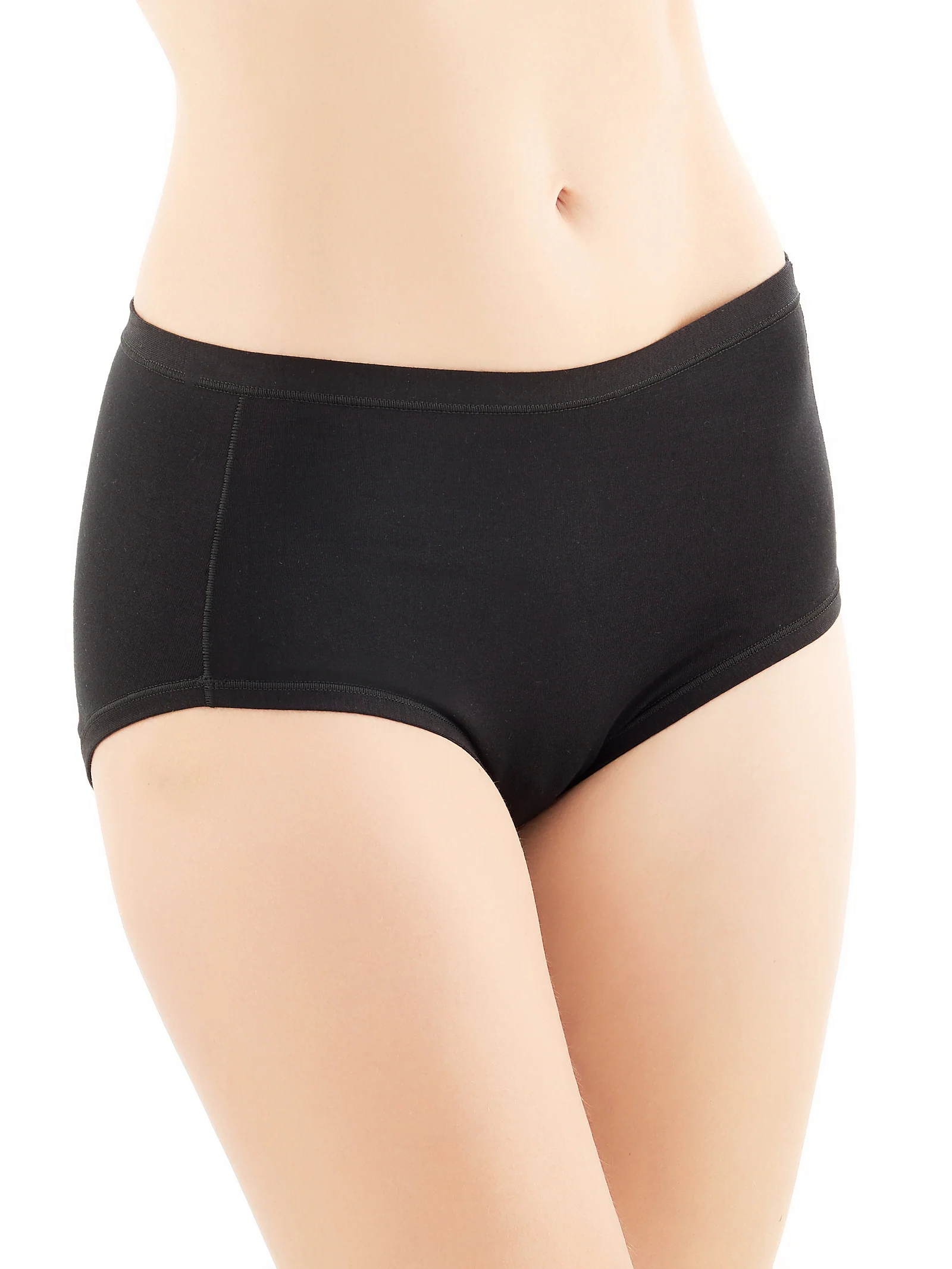 Skin - Slip alto in cotone e modal - Nero Bipack - Image 4