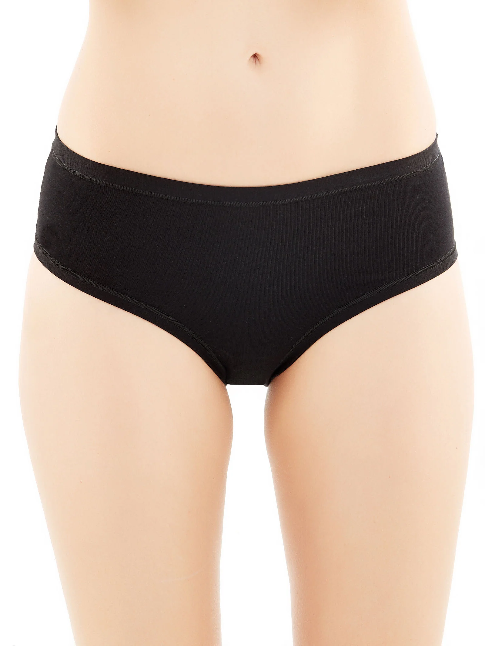 Skin - Slip midi in cotone e modal - Nero Bipack - Image 2