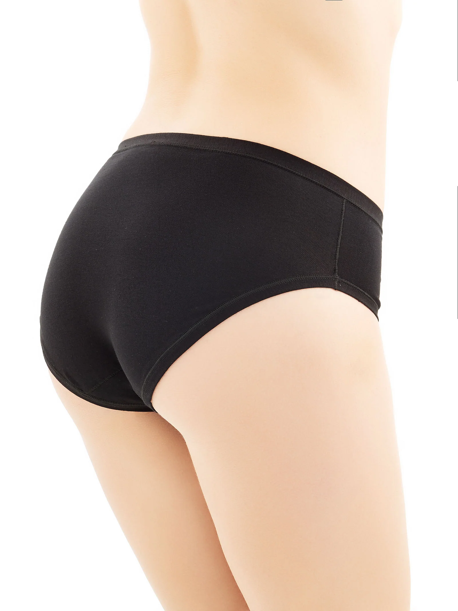 Skin - Slip midi in cotone e modal - Nero Bipack - Image 3