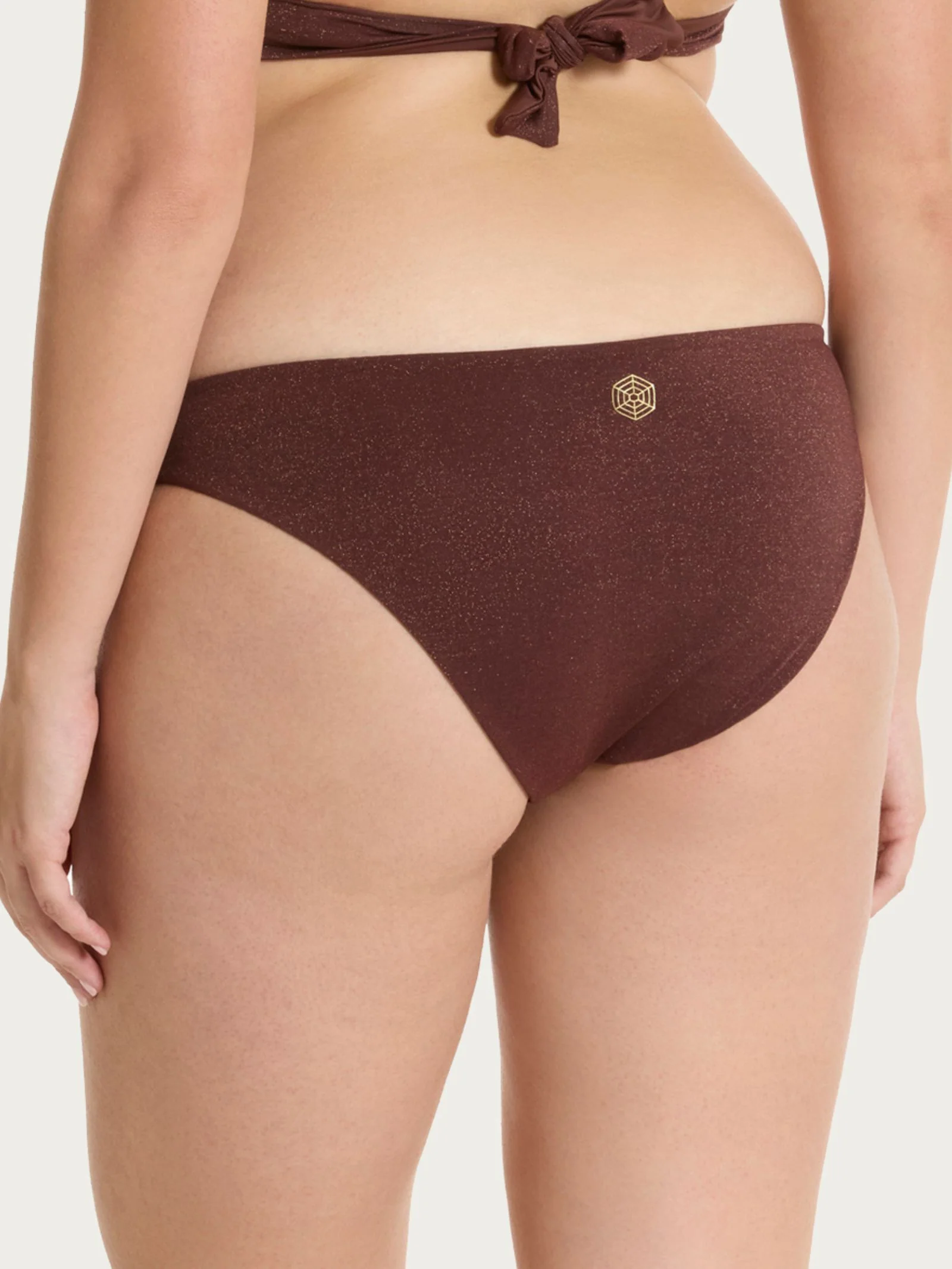 Slip in Microfibra Stretch Lurex - Chocolate Fondant - Image 2