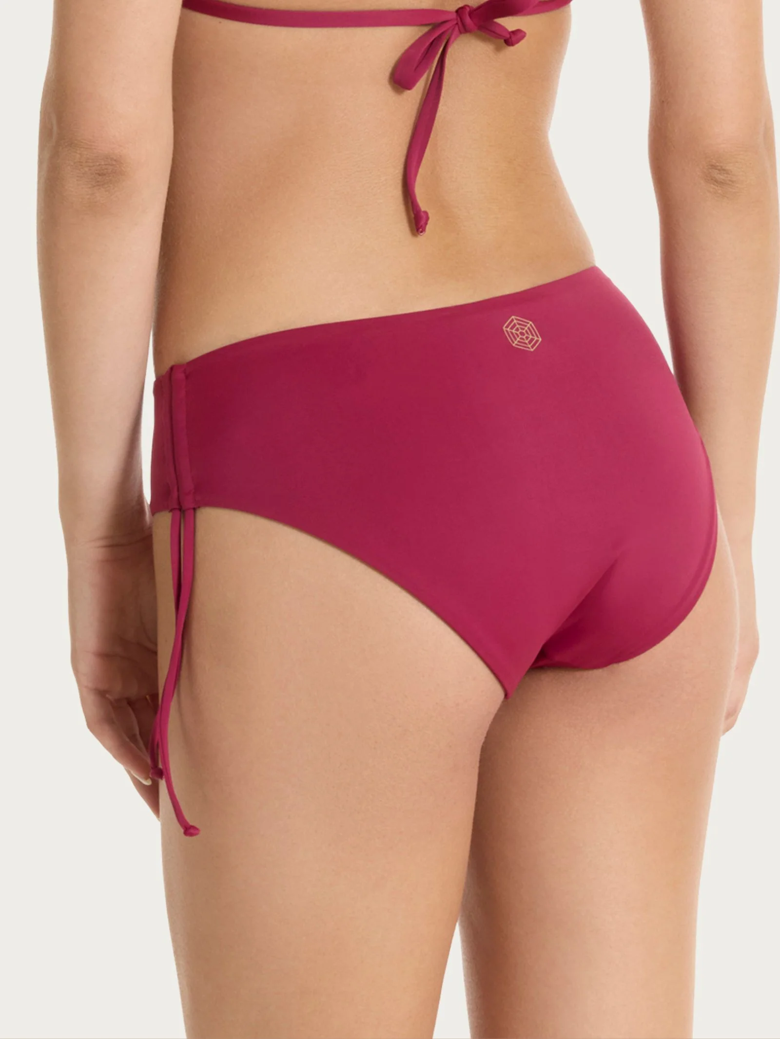 Slip regolabile in Microfibra Stretch - Beet Red - Image 2