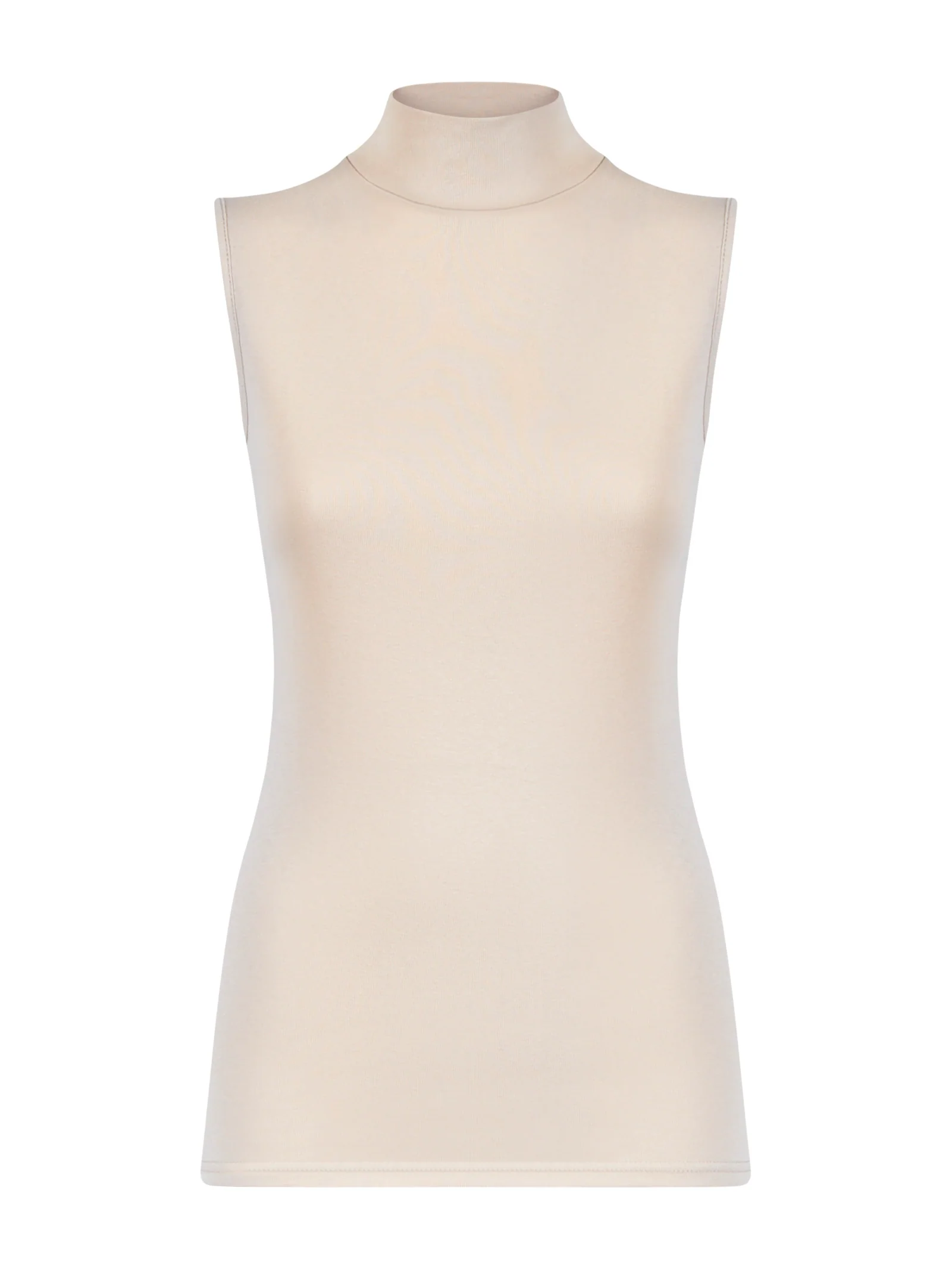 Smanicato a collo alto in Thermo Cotton - Corda