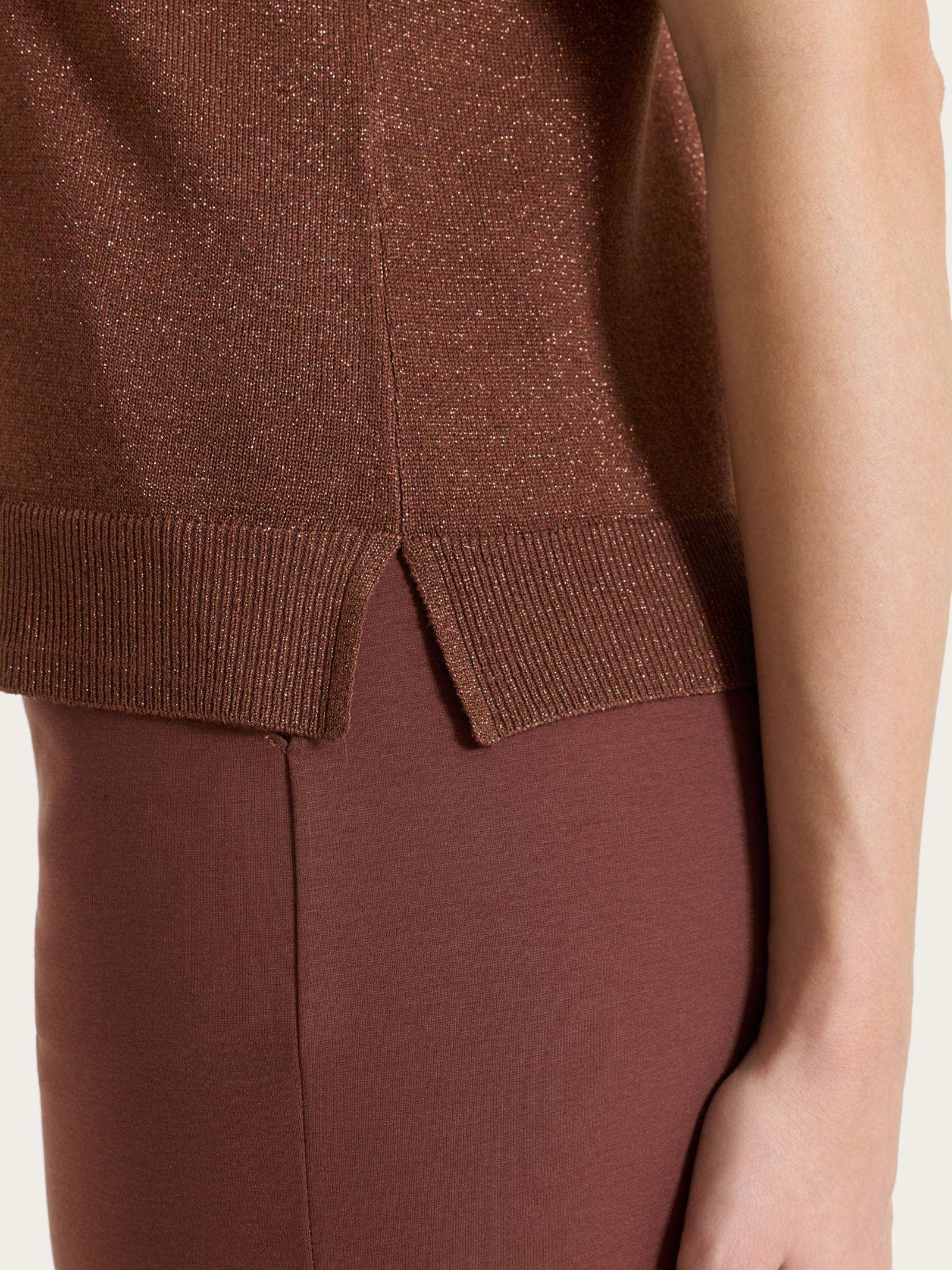 Smanicato in Lurex Summertime  - Cappuccino - Image 3