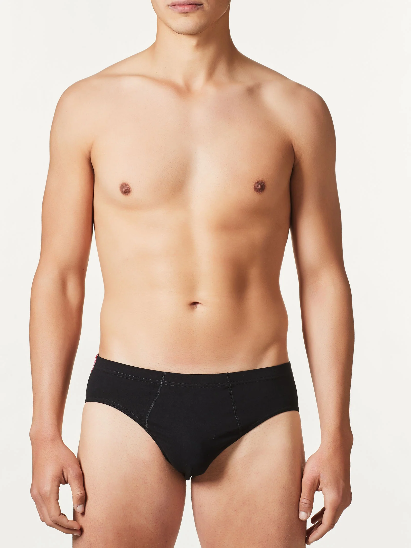 Sport - Slip in cotone elasticizzato - Nero Tripack - Image 2