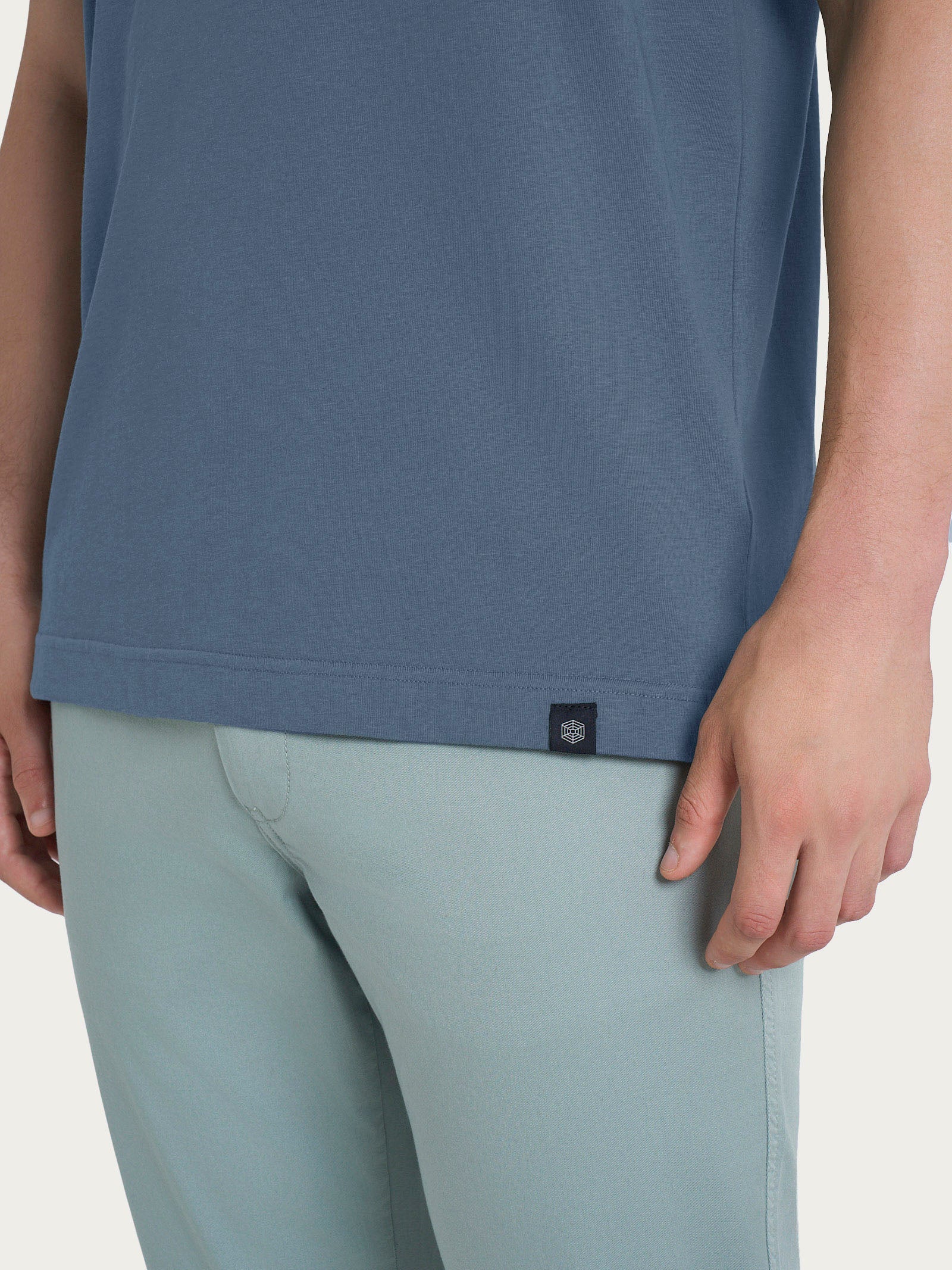 T-shirt girocollo con taschino in jersey di cotone - Turbulence - Image 4
