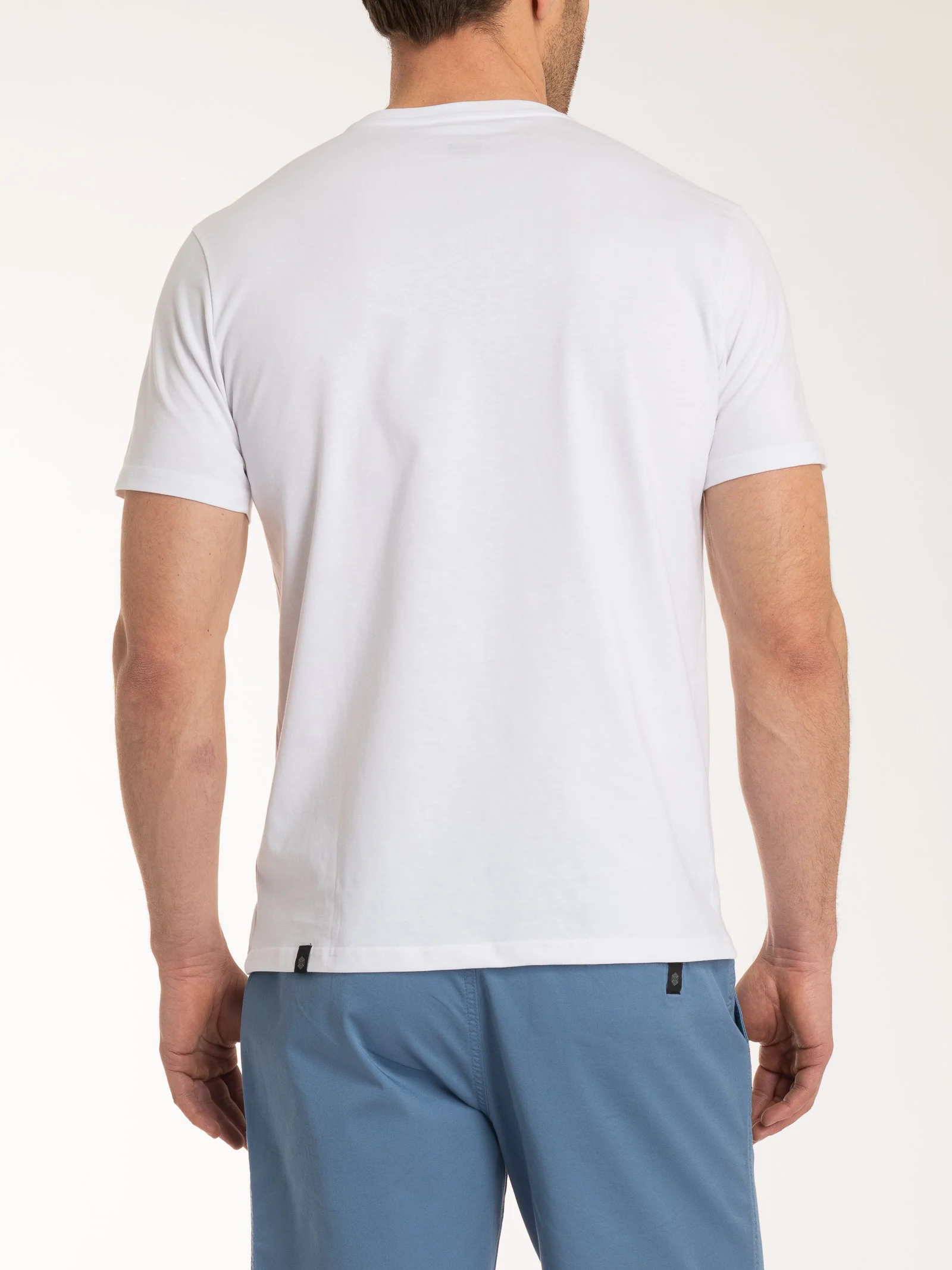T-shirt girocollo in jersey di cotone - Bianco - Image 2