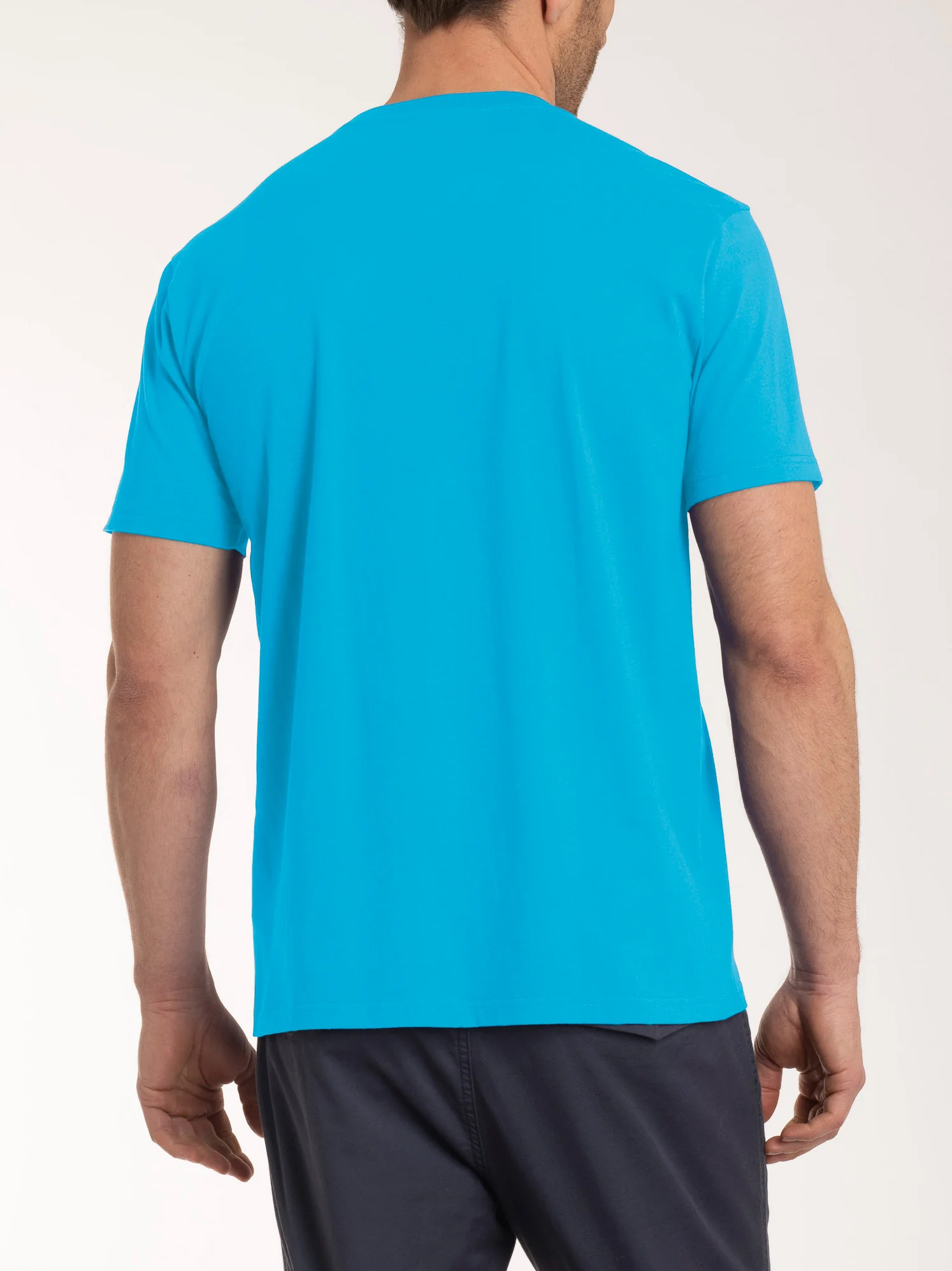T-shirt girocollo in jersey di cotone - Aquarius - Image 2