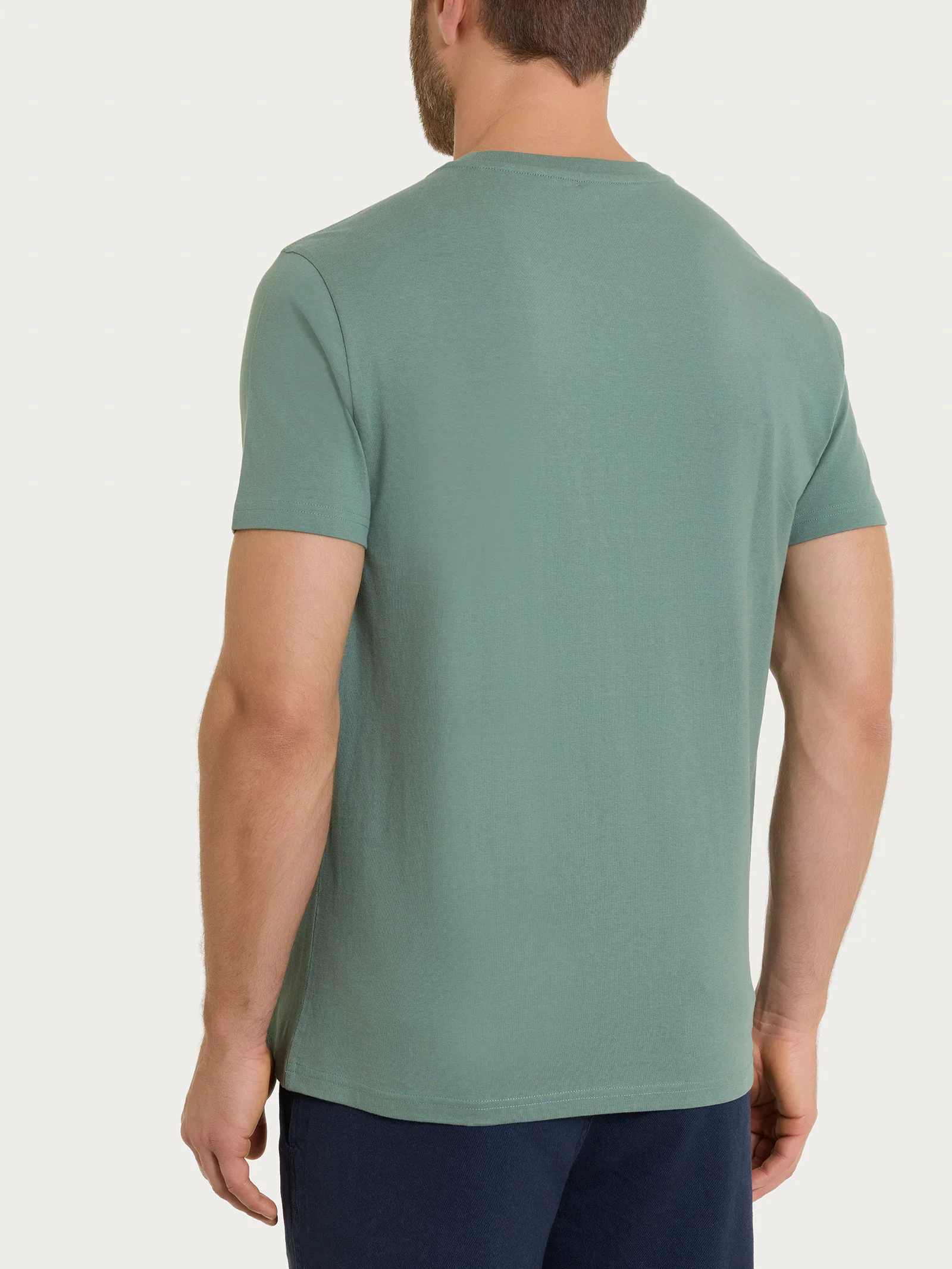 T-shirt girocollo in jersey di cotone - Laurel Wreath - Image 2