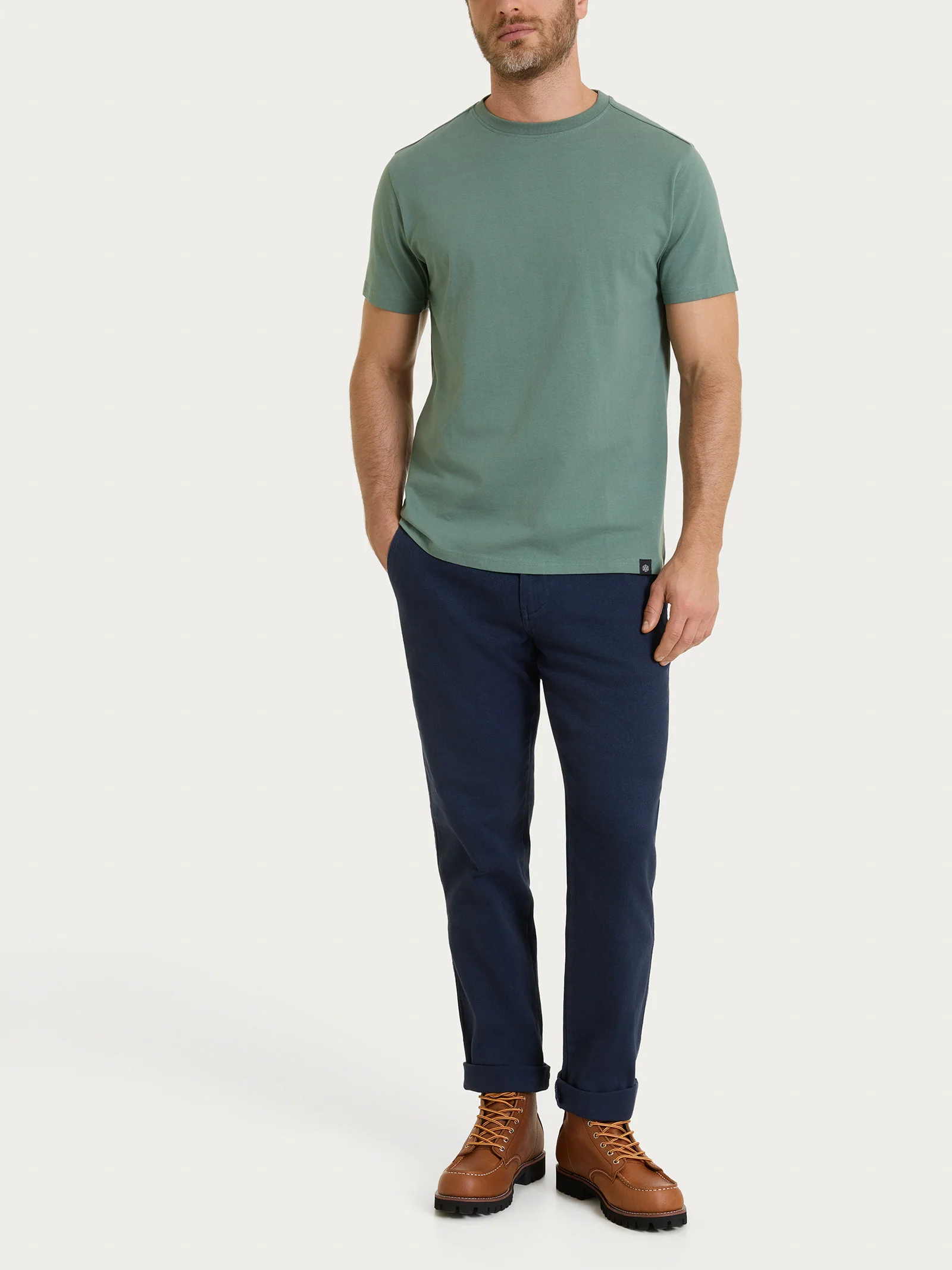 T-shirt girocollo in jersey di cotone - Laurel Wreath - Image 5