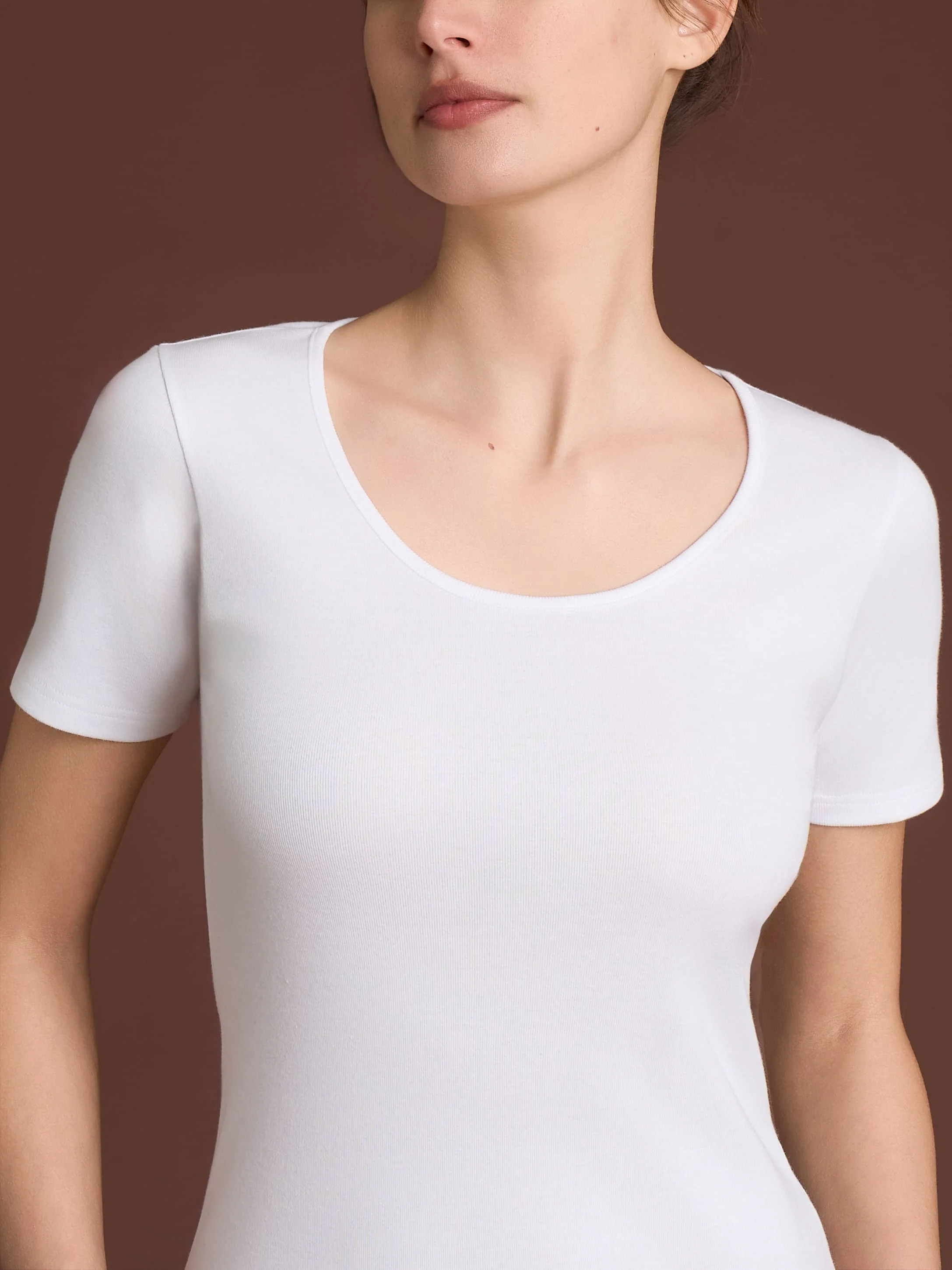 Thermo Cotton - Maglietta girocollo a manica corta in caldo cotone - Bianco - Image 3