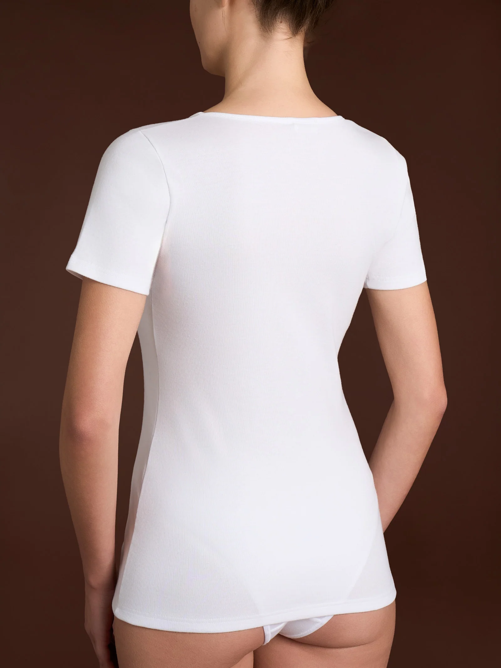 Thermo Cotton - Maglietta girocollo a manica corta in caldo cotone - Bianco - Image 4