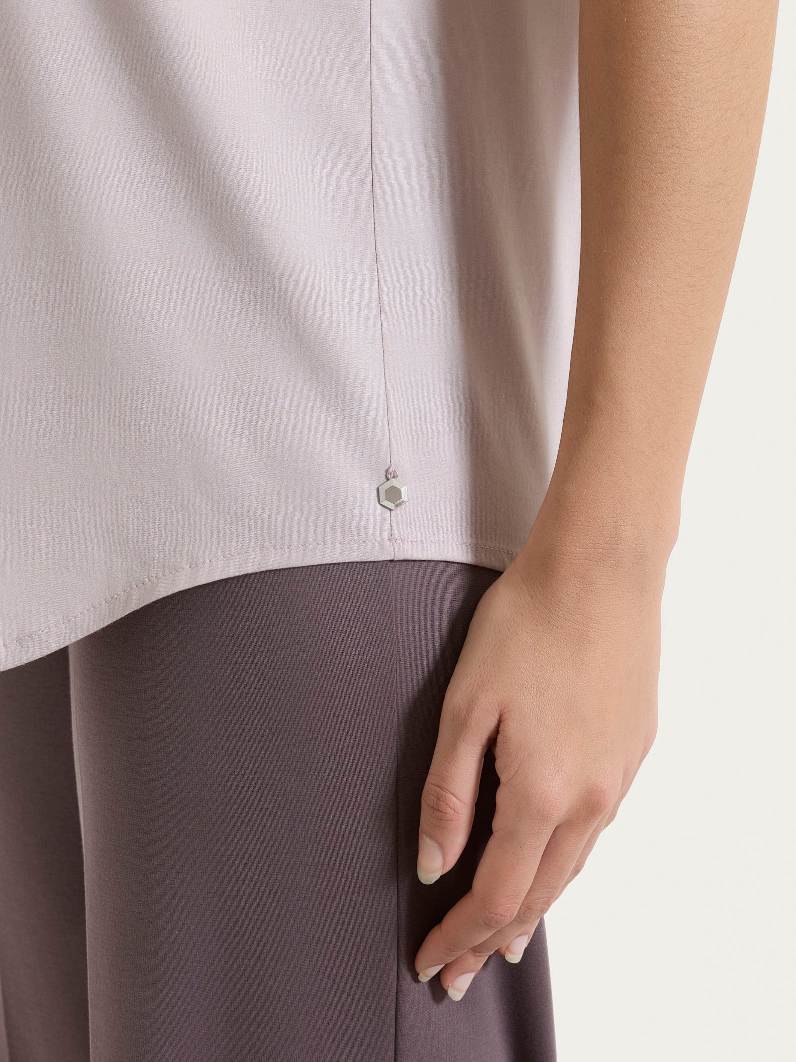 Top con spalla larga in Voile Stretch - Sphinx - Image 3