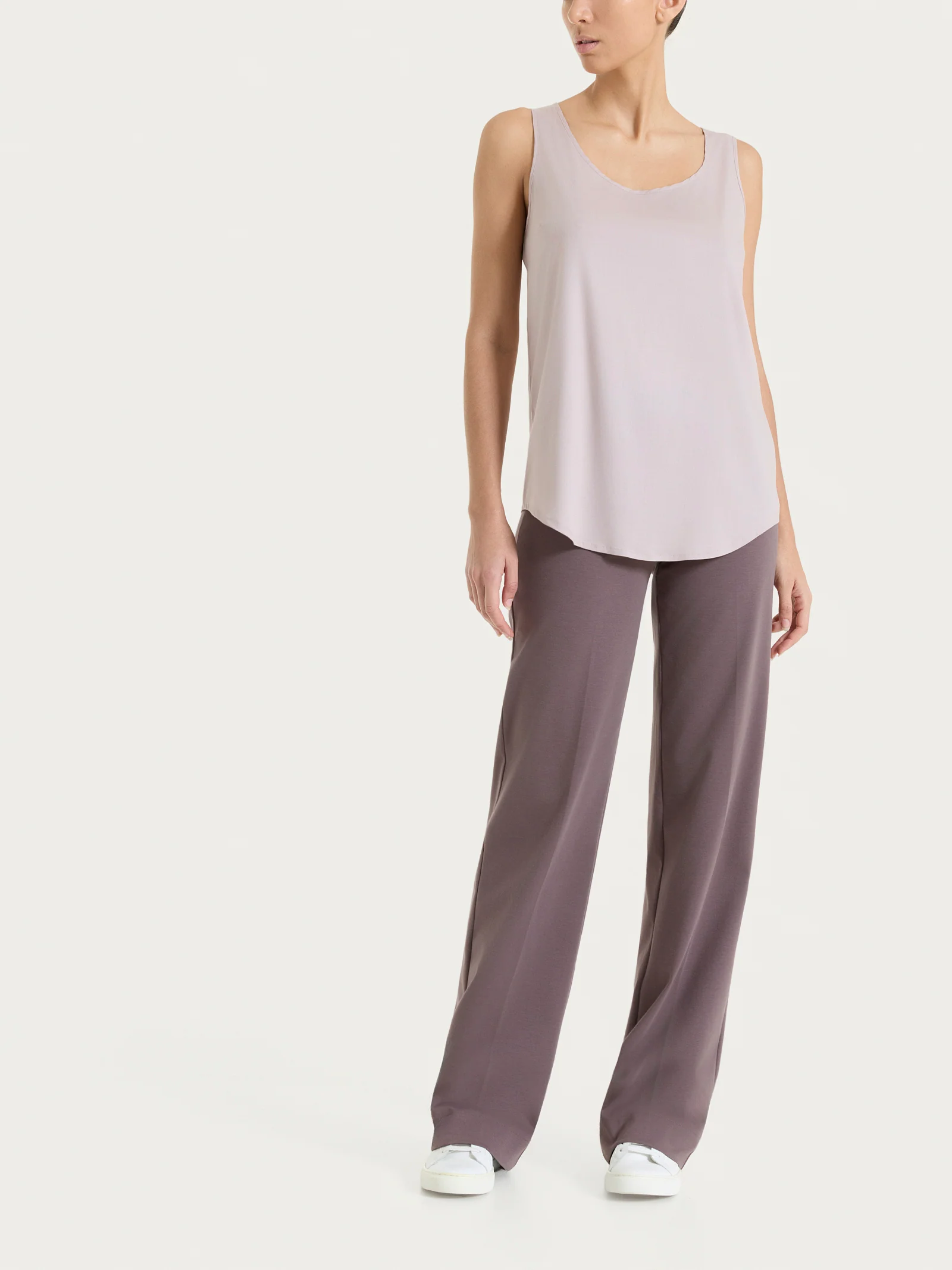Top con spalla larga in Voile Stretch - Sphinx - Image 5