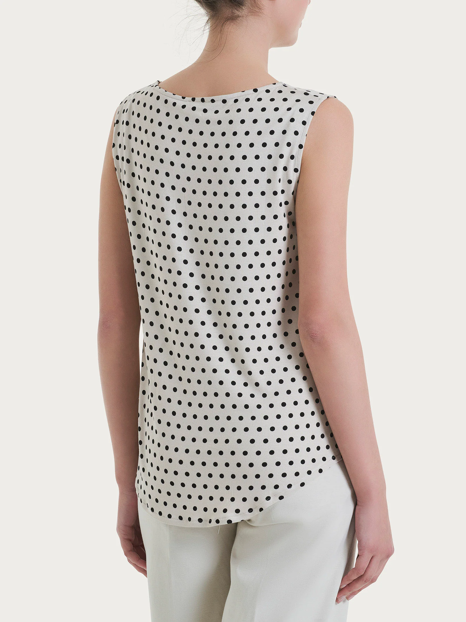 Top smanicato con dots in Viscosa Summer - Fant.Champignon - Image 2