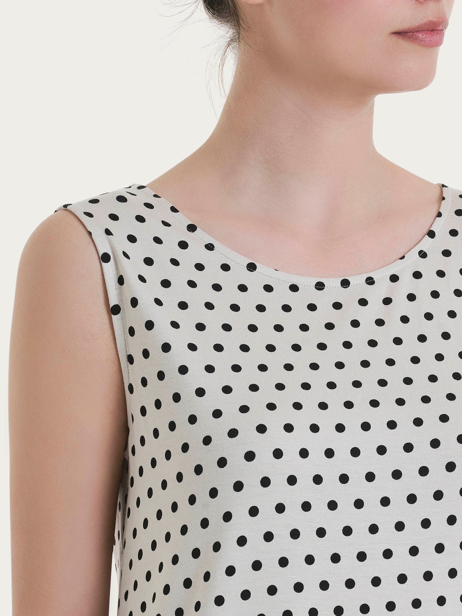 Top smanicato con dots in Viscosa Summer - Fant.Champignon - Image 3