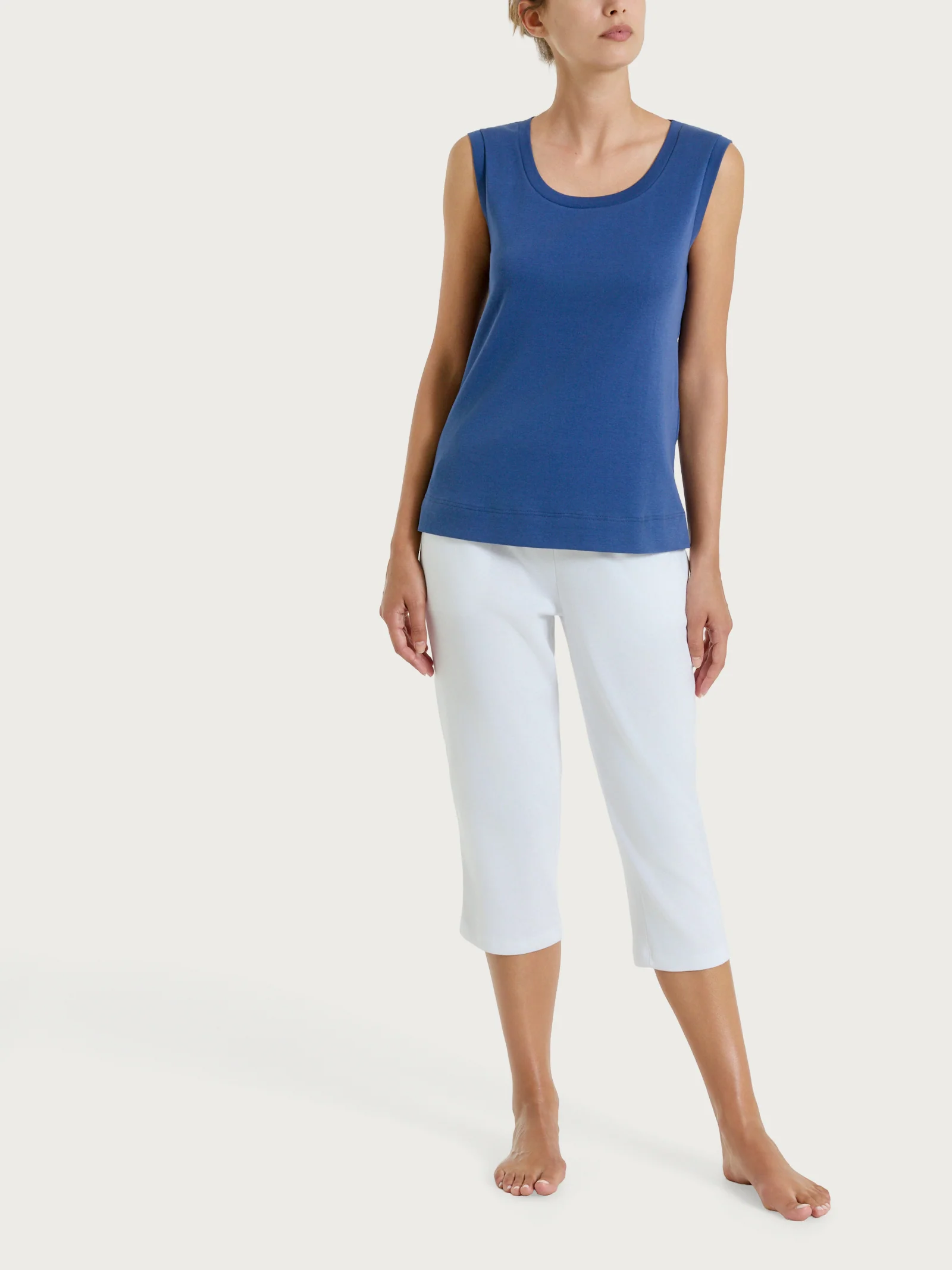 Top smanicato in Eco Cotton Stretch - Oceana - Image 2
