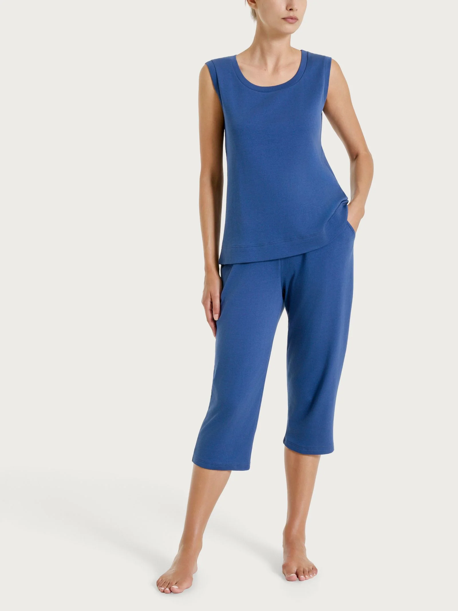 Top smanicato in Eco Cotton Stretch - Oceana - Image 3