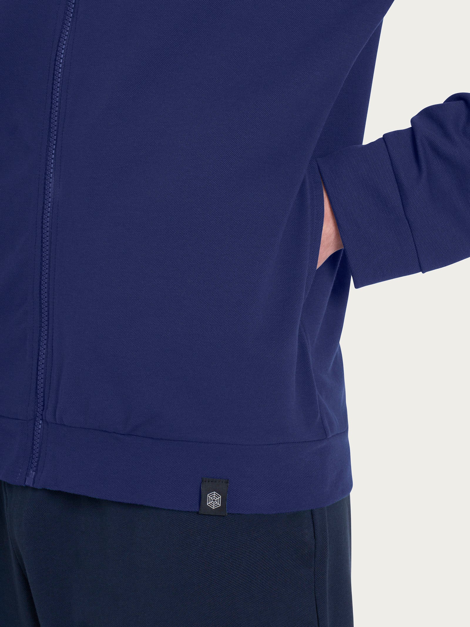 Tuta aperta in Eco Cotton Piquet Stretch - Fant. Blueberry - Image 3