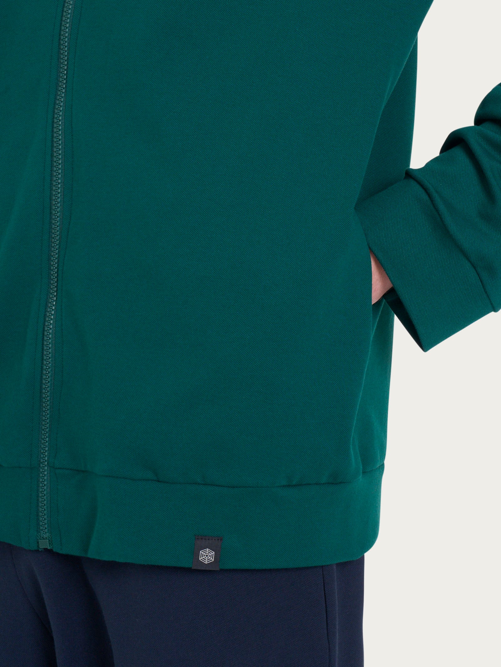 Tuta aperta in Eco Cotton Piquet Stretch - Fant. Rain Forest - Image 3
