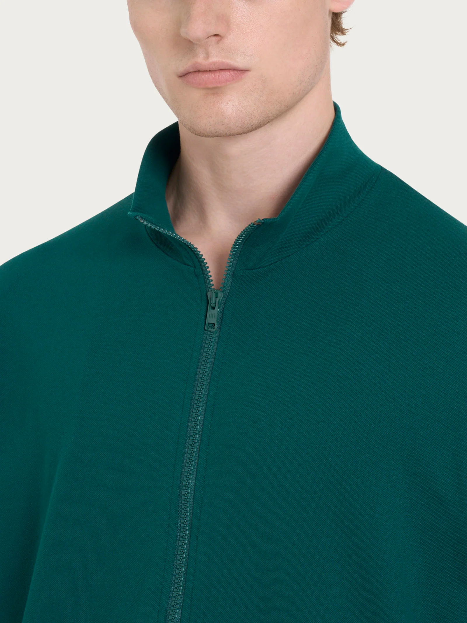 Tuta aperta in Eco Cotton Piquet Stretch - Fant. Rain Forest - Image 4