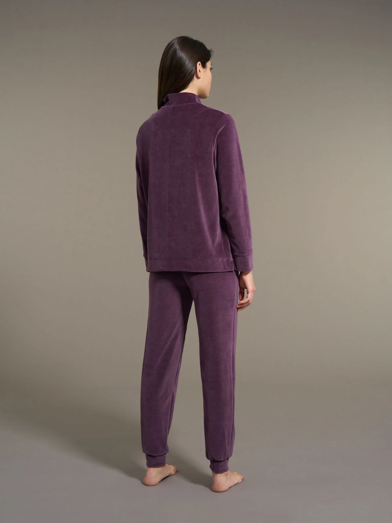 Tuta in ciniglia di misto cotone - Plum Perfect - Image 2