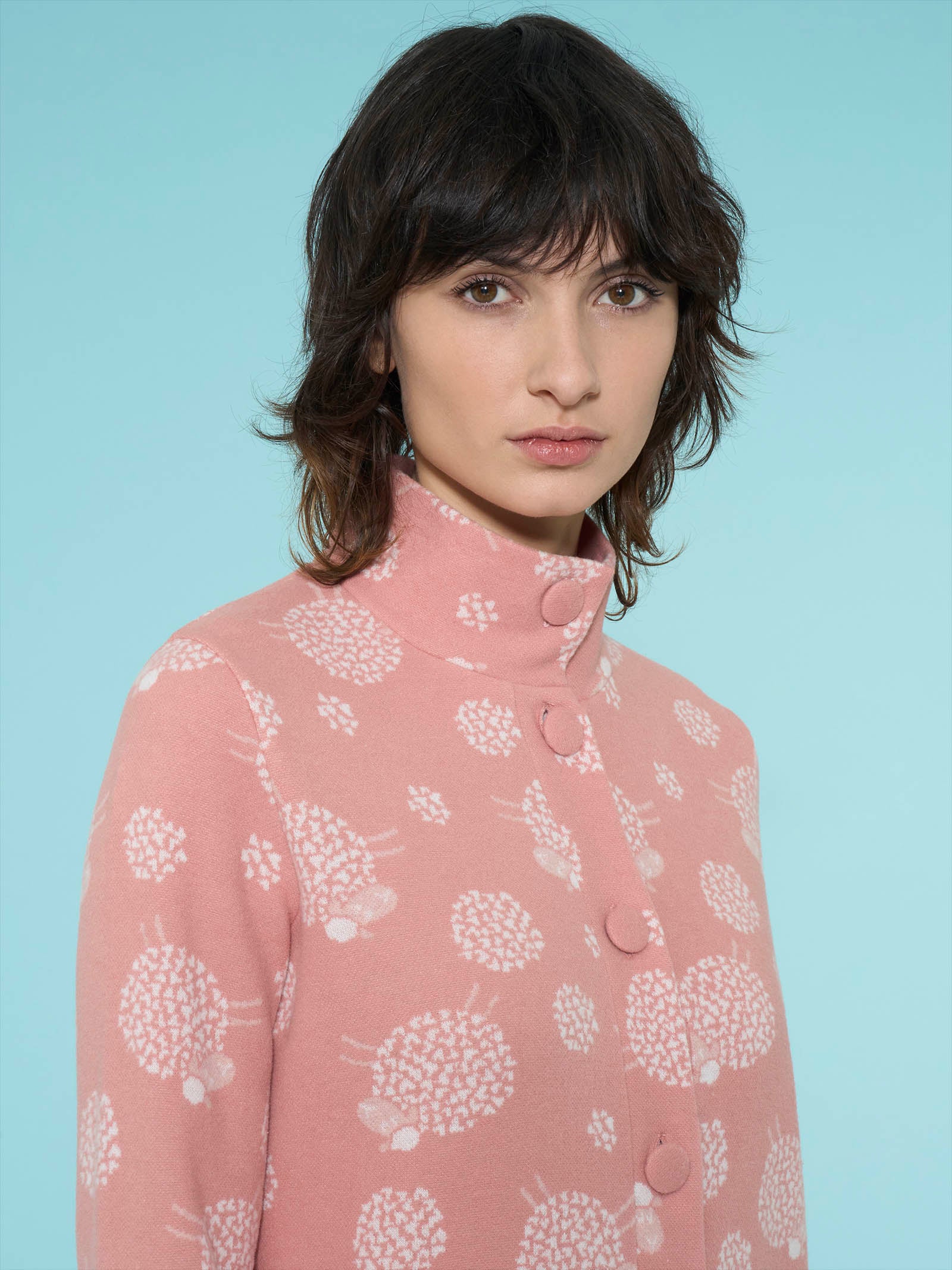 Vestaglia con collo alto in Cotton Eco Pile - Fant.Pesco - Image 3