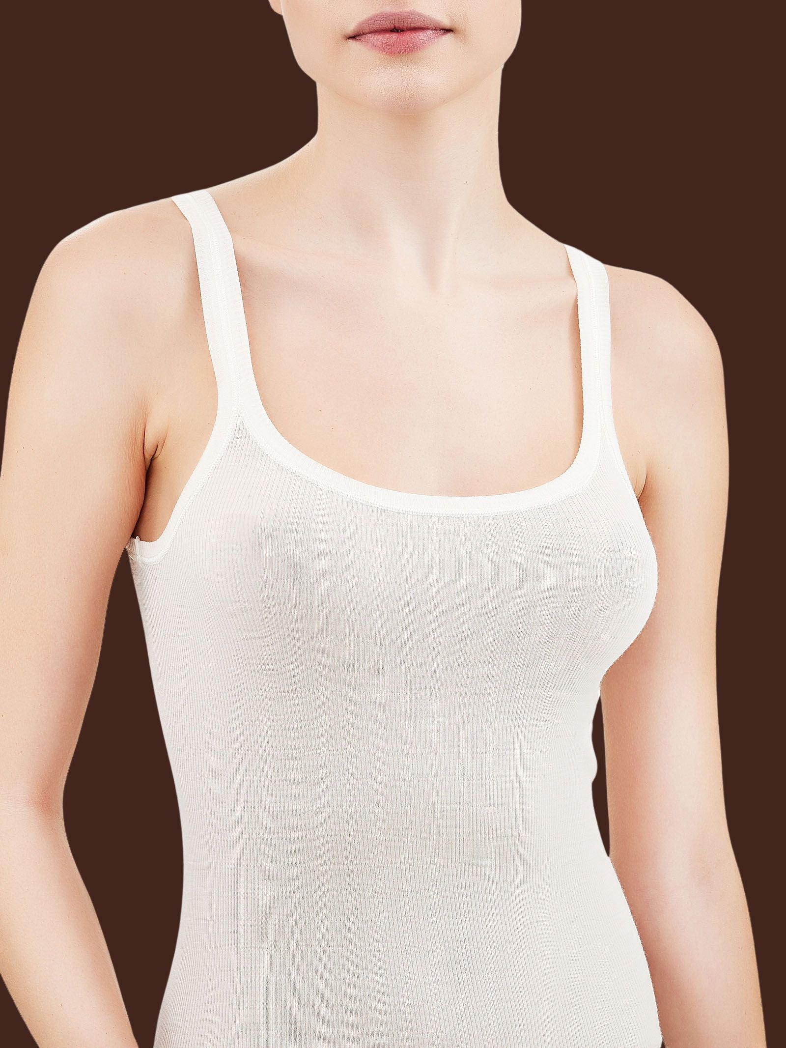 Wonderwool - Top in costina di lana ultrafine - Vapore Mel. - Image 4